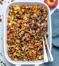 Maindish - Wild rice stuffing with apple & sausage recipes