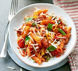 Dinner - Chorizo and tomato pasta bbc good food recipes