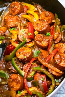 Sausage peppers onions potatoes in crock pot recipes - Main meals