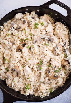 Meal - Cream of mushroom chicken and rice recipe